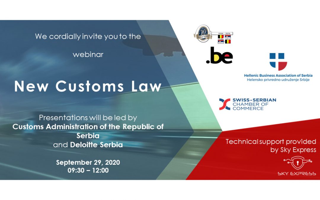 Announcement: Webinar with the Customs Administration